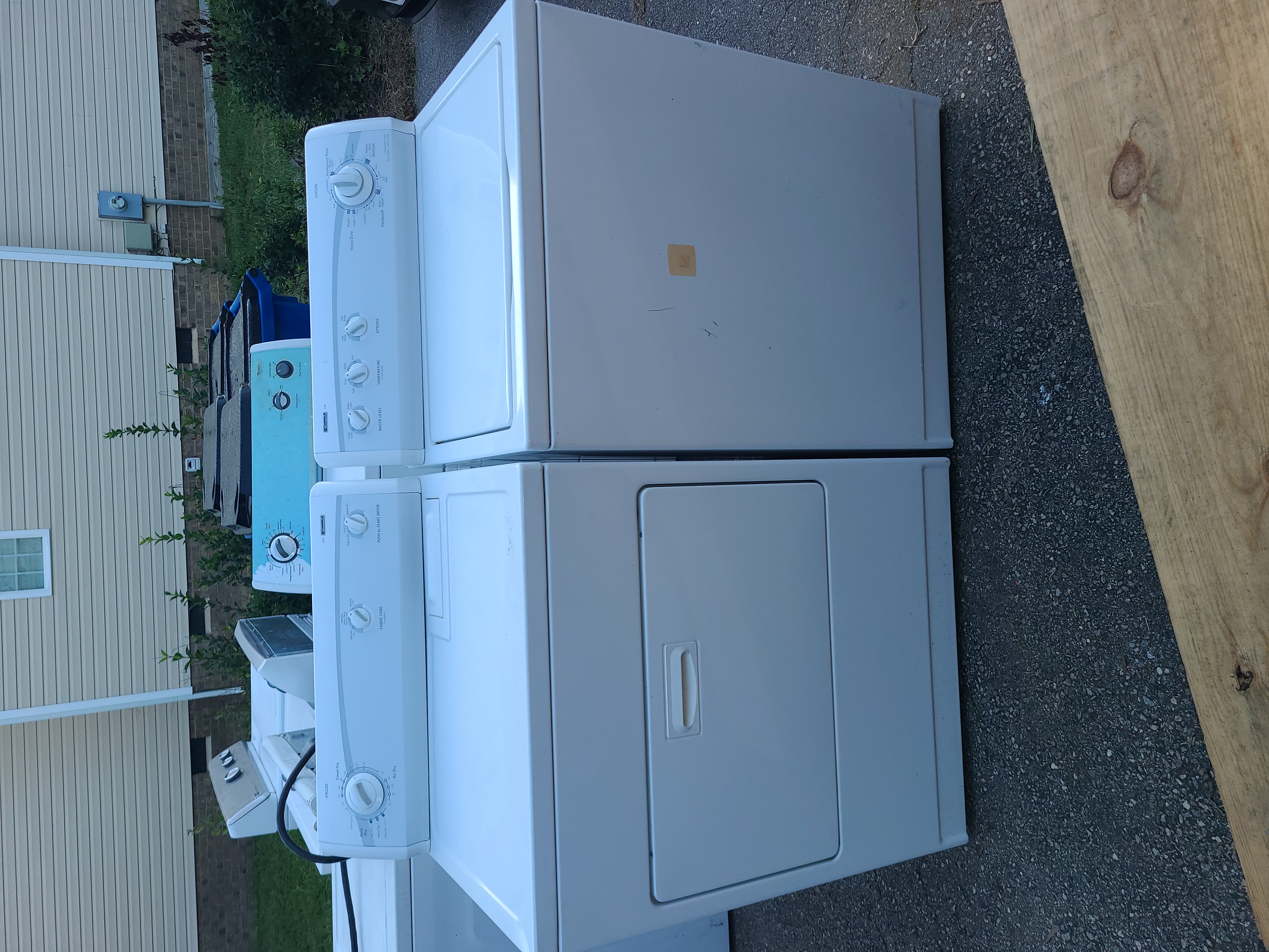 Modern Washer and Dryer Set in Apartment